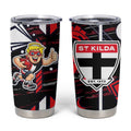 St Kilda Saints Tumbler Cup Mascot Cartoon Football Illustration Style