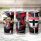 St Kilda Saints Tumbler Cup Mascot Cartoon Football Illustration Style