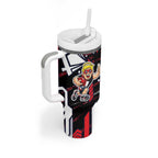 St Kilda Saints Tumbler With Handle Mascot Cartoon Football Illustration Style