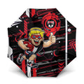 St Kilda Saints Umbrella Mascot Cartoon Football Illustration Style