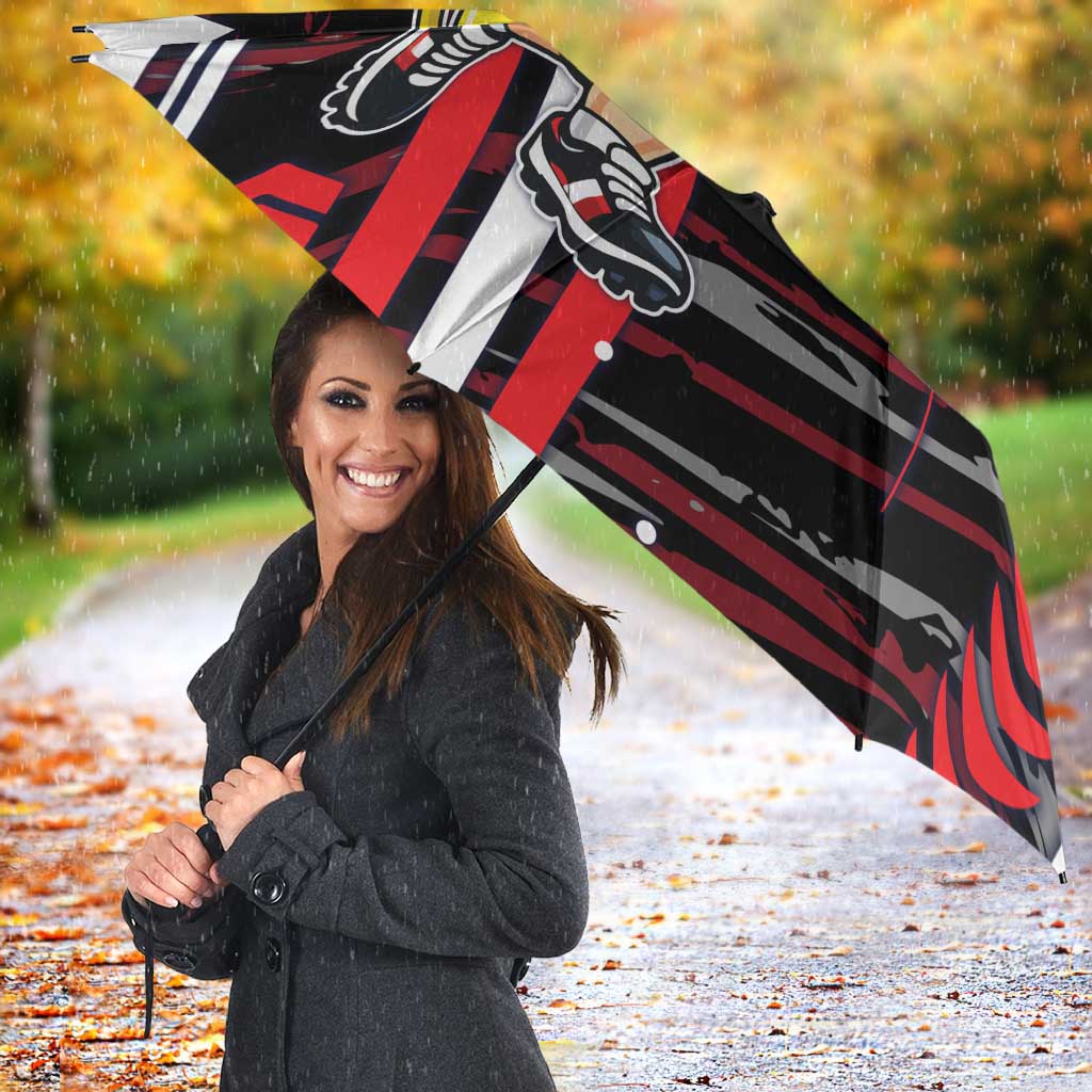 St Kilda Saints Umbrella Mascot Cartoon Football Illustration Style