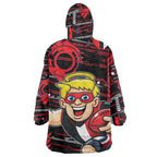 St Kilda Saints Wearable Blanket Hoodie Mascot Cartoon Football Illustration Style