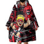 St Kilda Saints Wearable Blanket Hoodie Mascot Cartoon Football Illustration Style