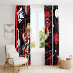 St Kilda Saints Window Curtain Mascot Cartoon Football Illustration Style