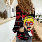 St Kilda Saints Women Casual Shirt Mascot Cartoon Football Illustration Style