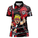 St Kilda Saints Women Polo Shirt Mascot Cartoon Football Illustration Style