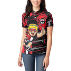 St Kilda Saints Women Polo Shirt Mascot Cartoon Football Illustration Style