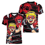 St Kilda Saints Women V-Neck T-Shirt Mascot Cartoon Football Illustration Style