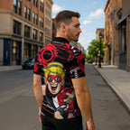 St Kilda Saints Zipper Polo Shirt Mascot Cartoon Football Illustration Style