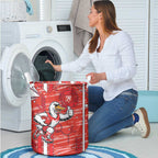 Sydney Swans Laundry Basket Mascot Cartoon Football Illustration Style