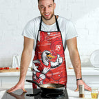 Sydney Swans Apron Mascot Cartoon Football Illustration Style