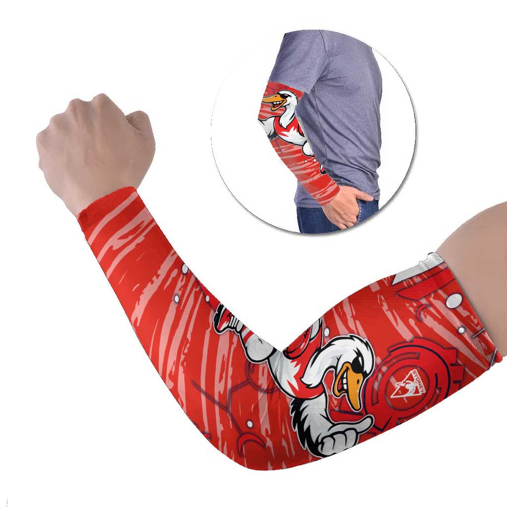 Sydney Swans Arm Sleeves Mascot Cartoon Football Illustration Style