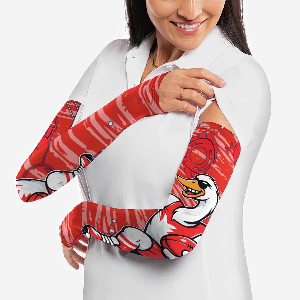 Sydney Swans Arm Sleeves Mascot Cartoon Football Illustration Style