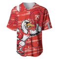 Sydney Swans Baseball Jersey Mascot Cartoon Football Illustration Style