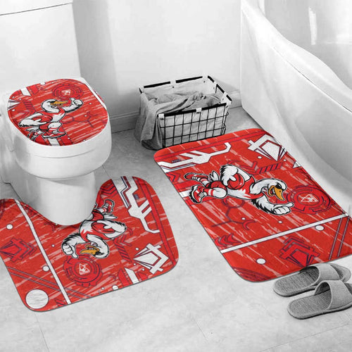 Sydney Swans Bathroom Set Mascot Cartoon Football Illustration Style