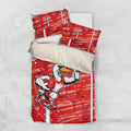 Sydney Swans Bedding Set Mascot Cartoon Football Illustration Style