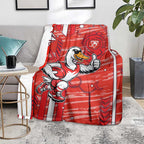 Sydney Swans Blanket Mascot Cartoon Football Illustration Style