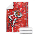 Sydney Swans Blanket Mascot Cartoon Football Illustration Style