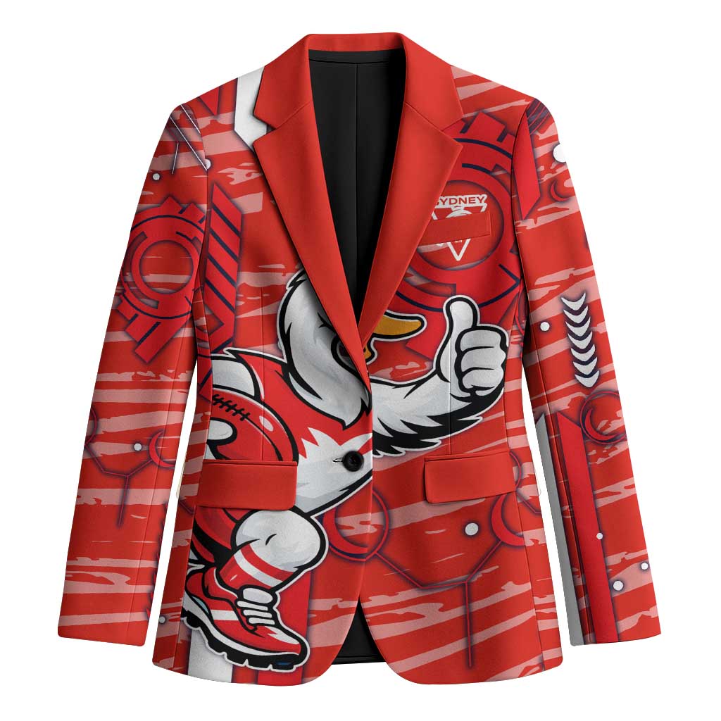 Sydney Swans Blazer Mascot Cartoon Football Illustration Style