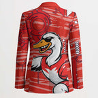 Sydney Swans Blazer Mascot Cartoon Football Illustration Style