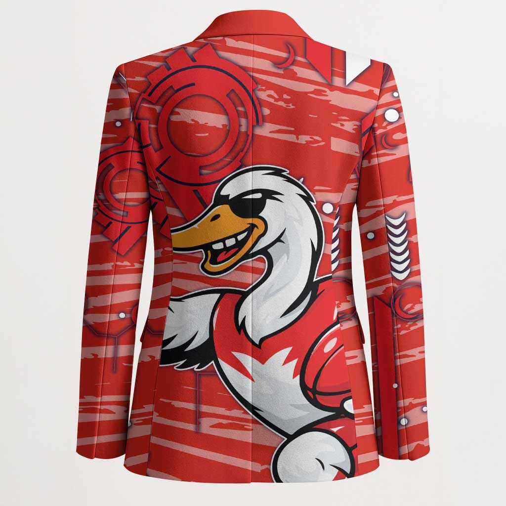 Sydney Swans Blazer Mascot Cartoon Football Illustration Style