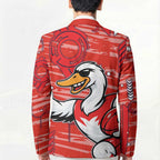 Sydney Swans Blazer Mascot Cartoon Football Illustration Style