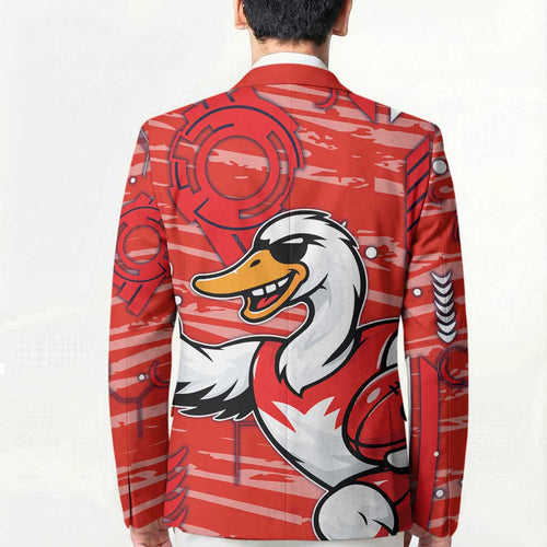 Sydney Swans Blazer Mascot Cartoon Football Illustration Style
