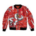 Sydney Swans Bomber Jacket Mascot Cartoon Football Illustration Style