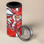 Sydney Swans 4 in 1 Can Cooler Tumbler Mascot Cartoon Football Illustration Style