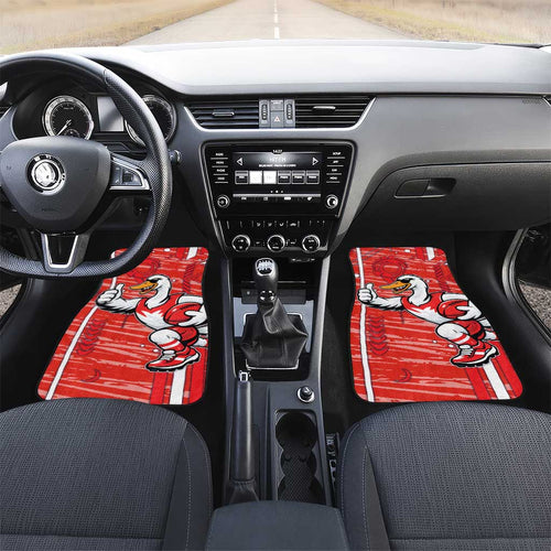 Sydney Swans Car Mats Mascot Cartoon Football Illustration Style