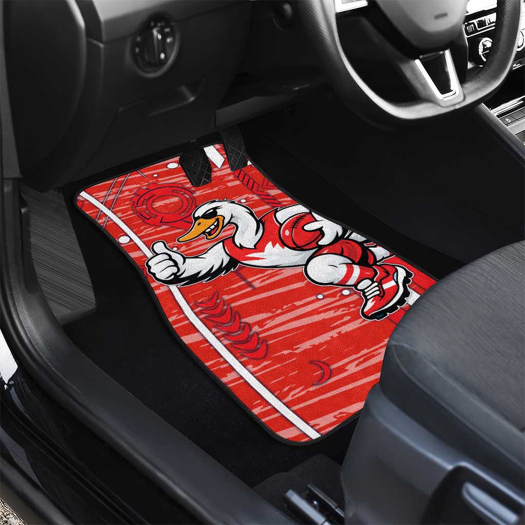 Sydney Swans Car Mats Mascot Cartoon Football Illustration Style