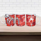 Sydney Swans Ceramic Mug Mascot Cartoon Football Illustration Style