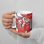 Sydney Swans Ceramic Mug Mascot Cartoon Football Illustration Style