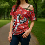 Sydney Swans Cross Shoulder Shirt Mascot Cartoon Football Illustration Style