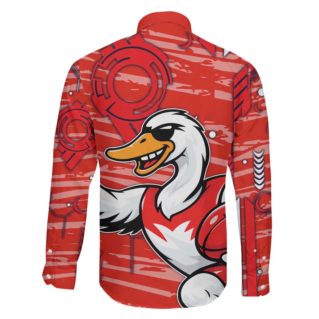 Sydney Swans Family Matching Mermaid Dress and Hawaiian Shirt Mascot Cartoon Football Illustration Style