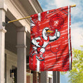 Sydney Swans Garden Flag Mascot Cartoon Football Illustration Style