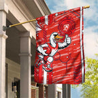 Sydney Swans Garden Flag Mascot Cartoon Football Illustration Style