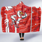 Sydney Swans Hooded Blanket Mascot Cartoon Football Illustration Style
