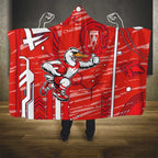 Sydney Swans Hooded Blanket Mascot Cartoon Football Illustration Style