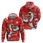 Sydney Swans Hoodie Mascot Cartoon Football Illustration Style
