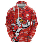 Sydney Swans Hoodie Mascot Cartoon Football Illustration Style