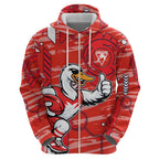 Sydney Swans Hoodie Mascot Cartoon Football Illustration Style