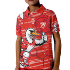 Sydney Swans Kid Polo Shirt Mascot Cartoon Football Illustration Style