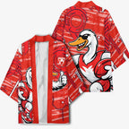 Sydney Swans Kimono Mascot Cartoon Football Illustration Style