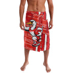 Sydney Swans Lavalava Mascot Cartoon Football Illustration Style