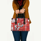 Sydney Swans Leather Bag Mascot Cartoon Football Illustration Style