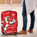 Sydney Swans Luggage Cover Mascot Cartoon Football Illustration Style