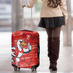 Sydney Swans Luggage Cover Mascot Cartoon Football Illustration Style