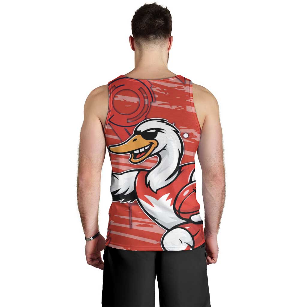 Sydney Swans Men Tank Top Mascot Cartoon Football Illustration Style