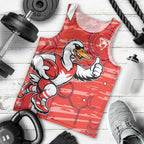 Sydney Swans Men Tank Top Mascot Cartoon Football Illustration Style
